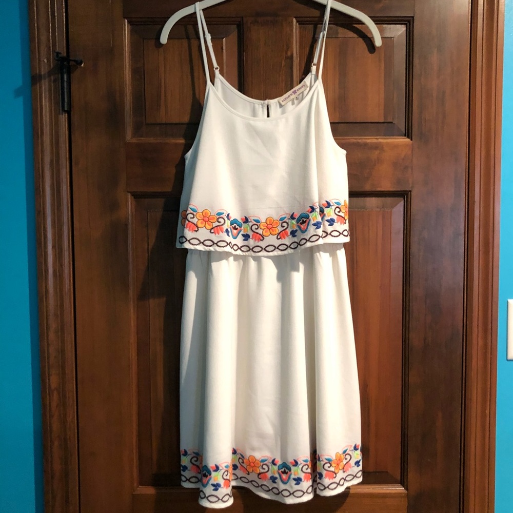 White embroidered dress